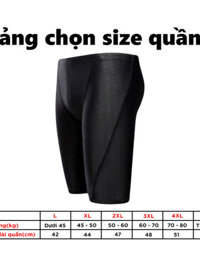 (CC-cool)
 Quần Bơi Lửng Tặng Kèm Nón Bơi Quần Bơi Nam Hoa Văn Vây Cá Mập Co Giãn Thoát Khí Nhanh K