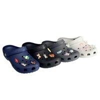 CC-Dép Classic Clog nam nữ unisex màu đen, trắng đế cao 2-3cm – Tặng 10 Stickers NGẪU NHIÊN