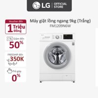 CC Máy giặt lồng ngang LG Inverter 9kg (Trắng)-FM1209N6W - Miễn phí lắp đặt