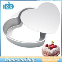 [Cc-shop] Chảo bánh hình trái tim 8 Inch, Bánh trái tim bằng nhôm, Khuôn nướng bánh dạng lò xo chống dính để làm bánh