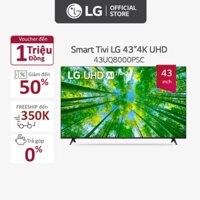 CC  Smart UHD Tivi LG 43 inch 4K 43UQ8000PSC - Model 2022 - Miễn phí lắp đặt