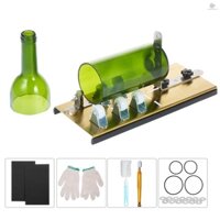 CCCC Bộ Dụng Cụ Cắt Chai Thủy Tinh Hình Oval Hình Oval Kèm Găng Tay Giấy Nhám Dùng Cắt Chai Thủy Tinh Tiện Dụng