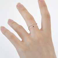 [Ccnmade] Nhẫn chúc có ren thủ công / Nhẫn dây chuyền bạc chỉ (5 màu)