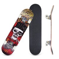 CCTRO Skateboards 31" Pro Skateboard Complete, 8 Layer Maple Skateboard Deck for Extreme Sports and Outdoors, Tricks Skate Board for Beginners ...