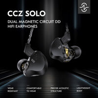 CCZ SOLO DC02 DD Iems để chơi game 2PIN-Z HiFi In Ear Monitor Tai nghe có dây có cáp tai nghe 4N OFC Tai nghe khử tiếng ồn thể thao