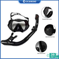 Cczedo lặn mặt nạ và ống thở chống sương mù Kính Kính người lớn lặn bơi Ống thở Bộ