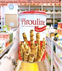 CD977- Bánh quế hộp thiếc Pirouline 400g #Hương Chocolate Hazelnut