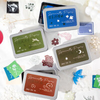 Cdaily|100 Miếng Retro Đa Vật Chất Liệu Đóng Hộp Giấy Blooming to Sun Miếng Dán Chất Liệu Giấy Sổ Tay Trang Trí Cảnh Quan Đóng Hộp Chất Liệu Giấy Sổ Tay Giấy Miếng Dán Chất Liệu Giấy