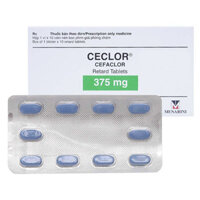 Ceclor Tabs 375mg 10’S điều trị trong nhiễm khuẩn do các vi khuẩn nhạy cảm