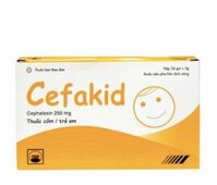 Cefakid Cephalexin 250mg Hộp 24gói x 15mg