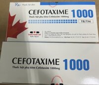 CEFOTAXIME 1g H/10 lọ ( ĐIỀU TRỊ NHỮNG BỆNH KHUẨN NẶNG VÀ NGUY KỊCH)