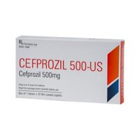 Cefprozil 500-US trị nhiễm khuẩn (1 vỉ x 10 viên)