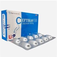 CEFTIKAS 100_USP_Cefpodoxime 100mg_Hộp/30V/16_kháng sinh điều trị nhiễm khuẩn