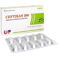 CEFTIKAS 200_USP_Cefpodoxime 200mg_Hộp/20V/16_điều trị nhiễm khuẩn hô hấp