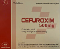 Cefuroxim 500mg H/50 vỉ x 10 viên MBP
