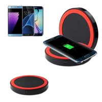 Cell Phone Charging Station Wireless Charger Charging Qi Enabled for iPhone Samsung Huawei 6 7 8 Plus X iPad-Red