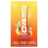 Cellucor C4 Smart Energy Drink Mix Peach Mango 14 Sticks 0.13 oz (3.8 g) Each