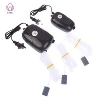 [Cenj] Máy bơm không khí bể cá 220V 3W / 5W Máy nén im lặng Mini cá Máy bơm oxy Ổ cắm đôi đơn Phụ kiện bể cá [MỚI]