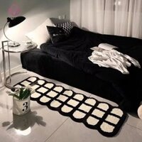 [Cenj] Thảm Cashmere giả, Chăn đầu giường làm mát tại nhà, Tấm che cửa sổ ban công Tấm lót sàn chống trượt [MỚI]