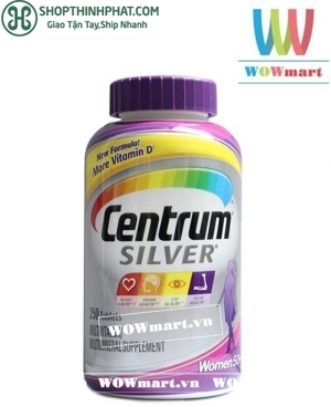 Thuốc bổ sung canxi cho phụ nữ trên 50 tuổi Centrum Silver Ultra Women's 50+ - 250 viên