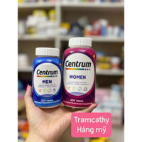 centrum women, centrum men vitamin nam nữ dưới 50 hàng mỹ 200 viên