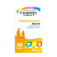 Century A Thru Z Multivitamin Earth’s Creation Adults 30 viên – Viên uống bổ sung vitamin và khoáng chất