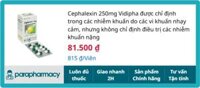 Cephalexin 250mg Vidipha 10 vỉ x 10 viên – Điều trị nhiễm khuẩn