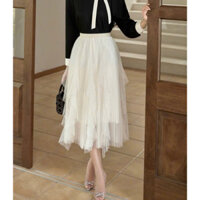 Cera Long Skirts -chân váy voan xếp ly thiết kế DTM
