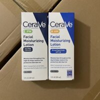 Ce'ra phù hợp với da ve da AM sữa PM Kem dưỡng ẩm ban ngày Kem dưỡng da ban đêm phục hồi Kem dưỡng da 89ML[qs]