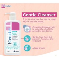 Ceradan® Gentle Cleanser – Sữa tắm khô dành cho da nhạy cảm, vẩy nến, viêm da cơ địa, viêm da dị ứng, giàu Ceramide