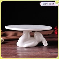 Ceramic Cake Stand Multi-Purpose for Retail Showcase Party Banquet White