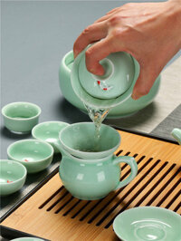 Ceramic Kung Fu Tea Set, Tea Ceremony Spare Parts, Pot, Lid, Bowl, Cup, Fair Cup, Sea Filter, Tea C
