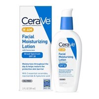 CeraVe Kem dưỡng ẩm có chống nắng SPF 30 (89ml) | CeraVe AM Facial Moisturizing Lotion SPF 30 Oil-Free