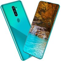 cersalt 6.7 Inches Smartphone,Fingerprint Unlock Curved Screen Dual Cards Dual Standby Smartphone with 8+256GB Memory Card(Green)(US)