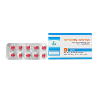 Cetirizin 10mg Boston 10 vỉ x 10 viên