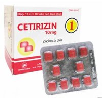 CETIRIZIN 10MG (Cetirizine) DƯỢC ĐỒNG NAI – Chống dị ứng (Hộp 10 vỉ x 10 viên)
