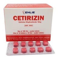 Cetirizin 10mg enlie (h/100v) (đỏ)