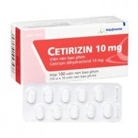 Cetirizin 10mg Imexpharm, 10 vỉ x 10 viên