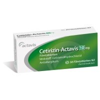 Cetirizin-Actavis 10 mg Filmtabletten, 50 St