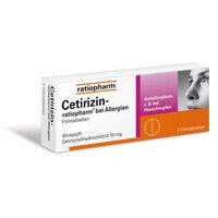 Cetirizin-ratiopharm® 10 mg Filmtabletten bei Allergien, 7 St