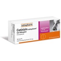 Cetirizin-ratiopharm® 10 mg Filmtabletten bei Allergien, 50 St