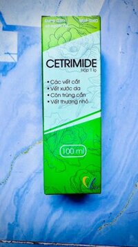 CETRIMIDE VCP 100ml sát khuẩn vết cắt, côn trùng cắn, xước da, vết thương nhỏ