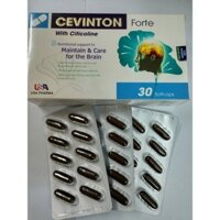 CEVINTON FORTE. GIÚP BỔ SUNG DƯỠNG CHẤT CHO NÃO, TĂNG CƯỜNG LƯU THÔNG MÁU, PHÒNG NGÙA TAI BIẾN MẠCH MÁU NÃO
