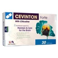 Cevinton forte hỗ trợ hoạt huyết, làm tan cục máu đông, chống đột quỵ hộp 30 viên