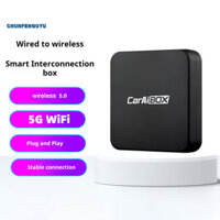 (Cfgy) Hộp chuyển đổi ô tô để nâng cấp Carplay lên không dây cho Carplay Wireless Carplay Dongle cho Android Auto với Google Maps Bt 5.0 Chuyển đổi vô tuyến ô tô dễ dàng để kết nối