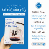 [CFPG-TT] Cà Phê Phin Giấy TRUYỀN THỐNG Beli Coffee Tiện Lợi 100% Robusta Nguyên Chất (Hộp 8 gói - 120gram)