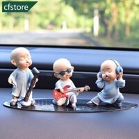Cfstore Đồ Trang Trí Ô Tô Phật Giáo Nhỏ Monk Tự Động Bảng Điều Khiển Biến Đua Mô Hình Deco Xe Cá Tính Bảng Điều Khiển Trung Tâm Trang Trí Q8W2