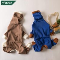 Cfstore S-5XL Quần Áo Cho Chó Ấm Áp Áo Liền Quần Cho Nhỏ Vừa Lớn Chó Thú Cưng Cổ Rùa Nhung Bộ Đồ Ngủ T3W1