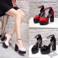 CG195 Giày cao gót đế vuông 12cm sang chảnh