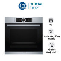 CH [FREESHIP HCM] Lò Nướng Âm Tủ Bosch HMH.HBG655BS1M Series 8 - 71L - Vệ Sinh Thuỷ Phân - Nhập Khẩu Đức